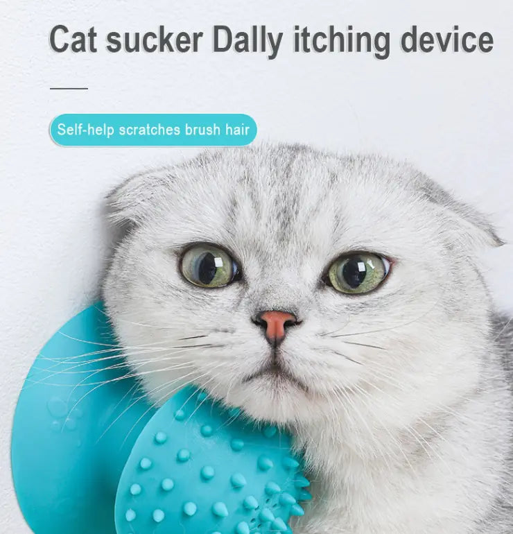 Pet Cat Suction Massager and Grooming Brush